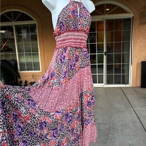 Free People Multicolor Floral Maxi Dress
